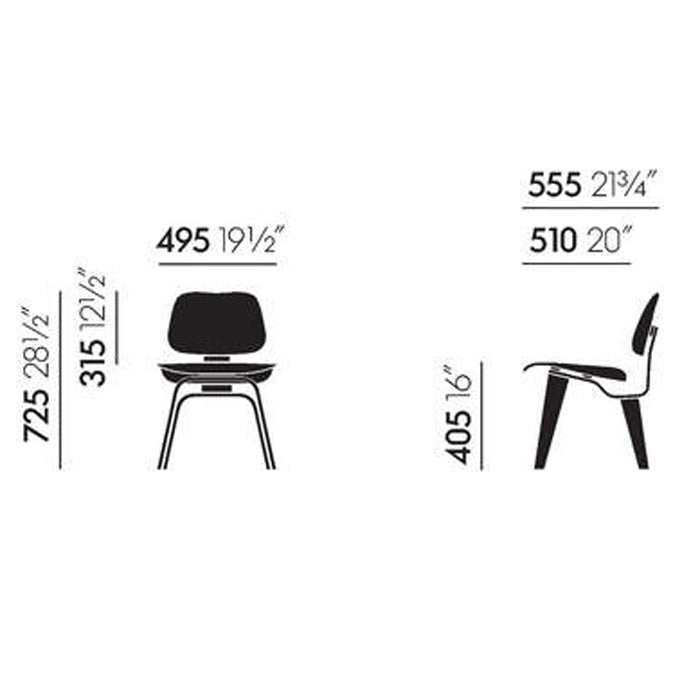 Vitra Eames DCW eetkamerstoel