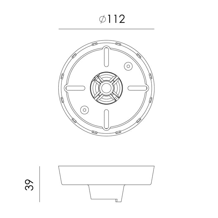 Tonone Bolt plafondlamp double arm under fit