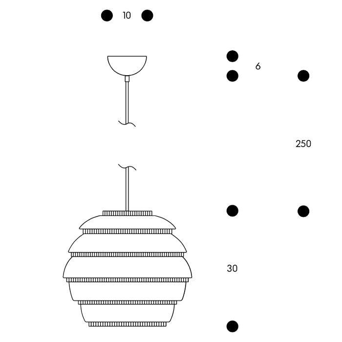 Artek Beehive A331 hanglamp