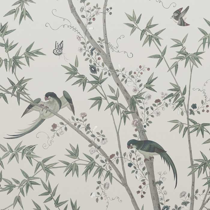 Little Greene Behang Belton Scenic Oyster