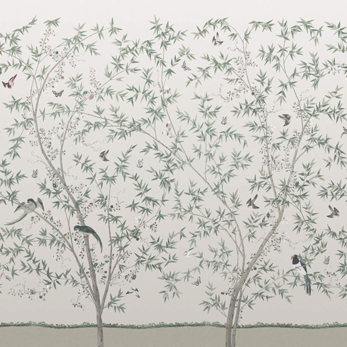 Little Greene Behang Belton Scenic Oyster