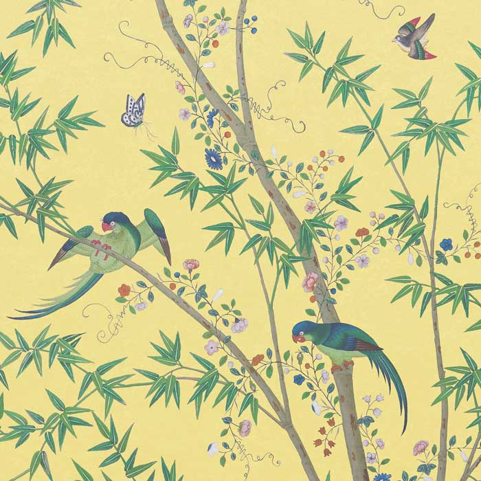 Little Greene Behang Belton Scenic sunbeam