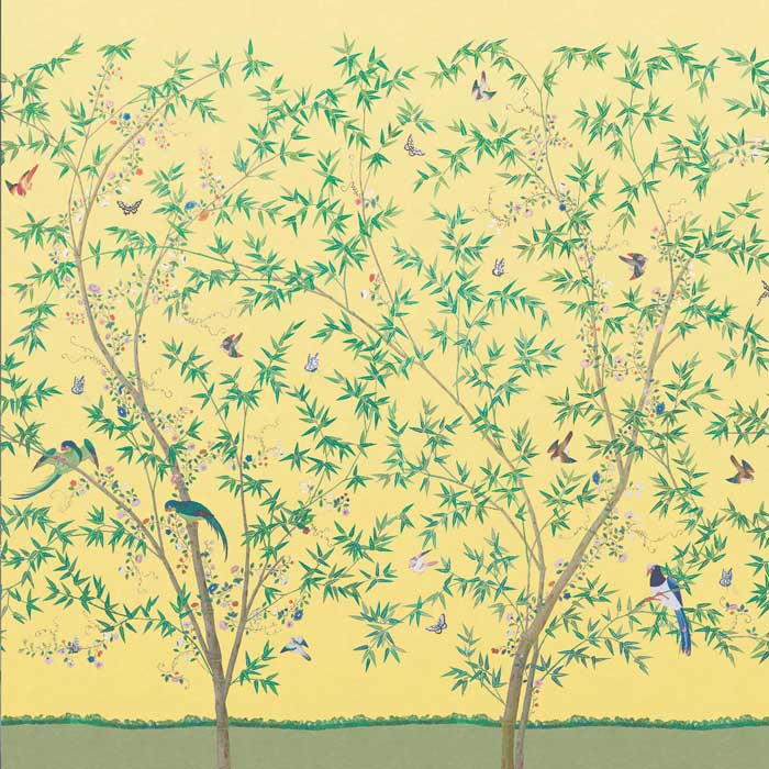 Little Greene Behang Belton Scenic sunbeam