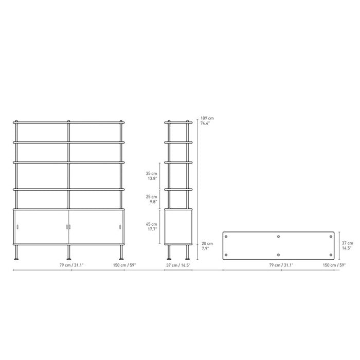 Carl Hansen & Son BM0253 Shelving System no1