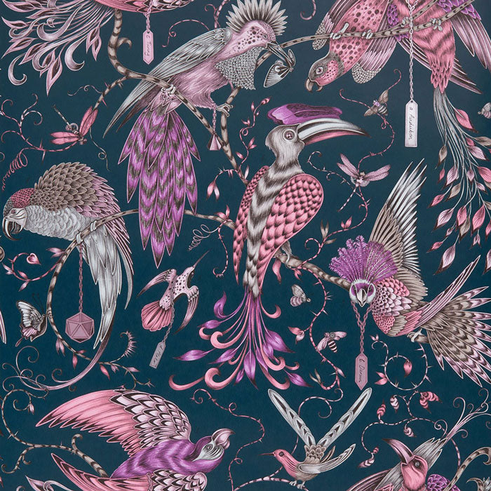 Clarke & Clarke behang Audubon pink W0099/04
