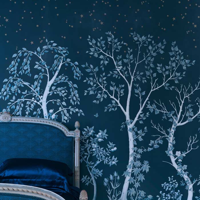 Cole and Son behang Seasonal Woods Midnight 120/6025