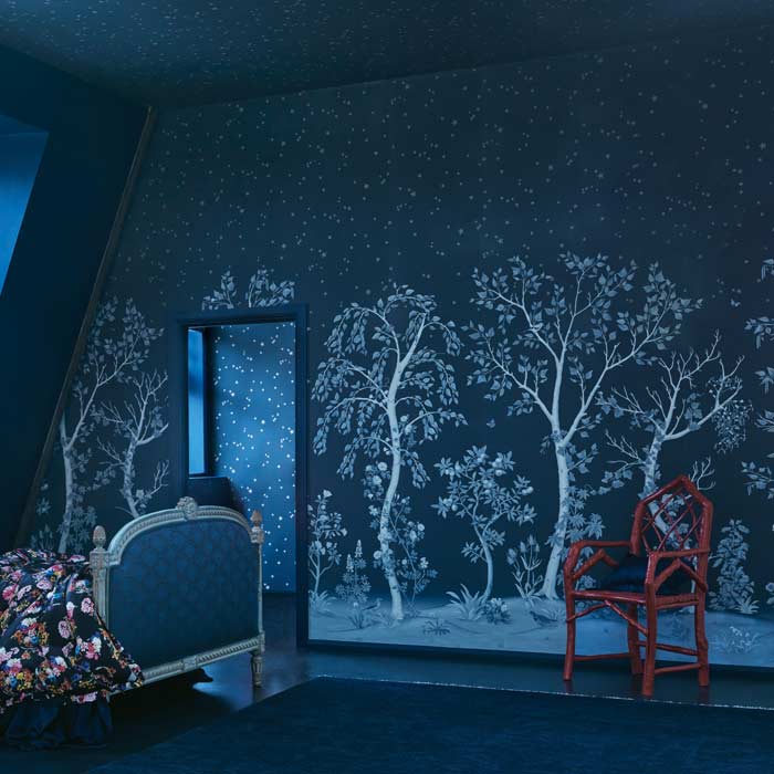 Cole and Son behang Seasonal Woods Midnight 120/6025