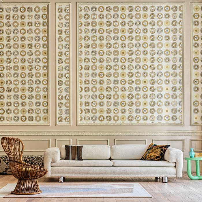 Cole and Son behang Soli Cream and Gold 123/1002