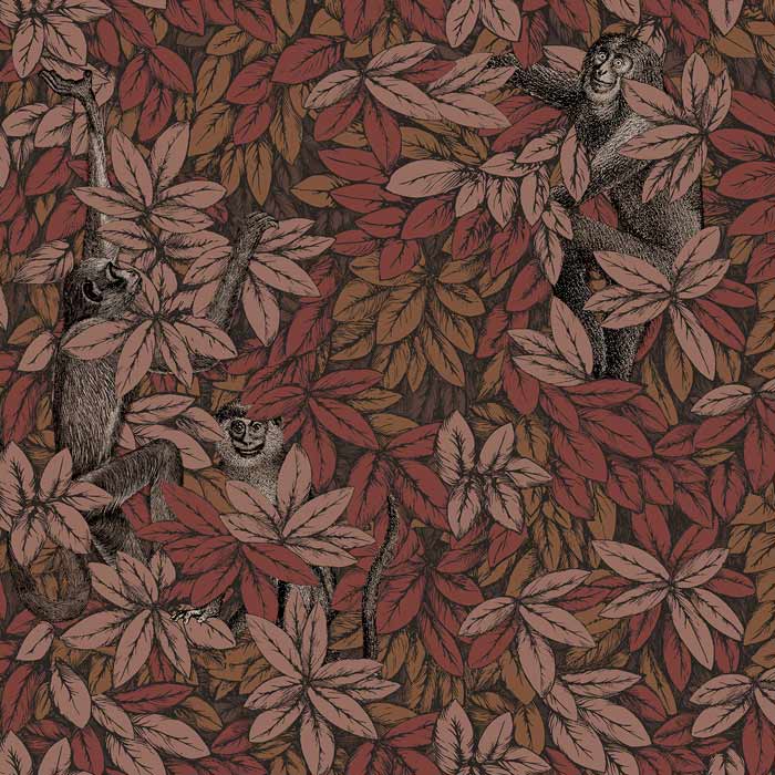 Cole and Son behang Foglie e Scimmie Autumnal Leaves 123/10050