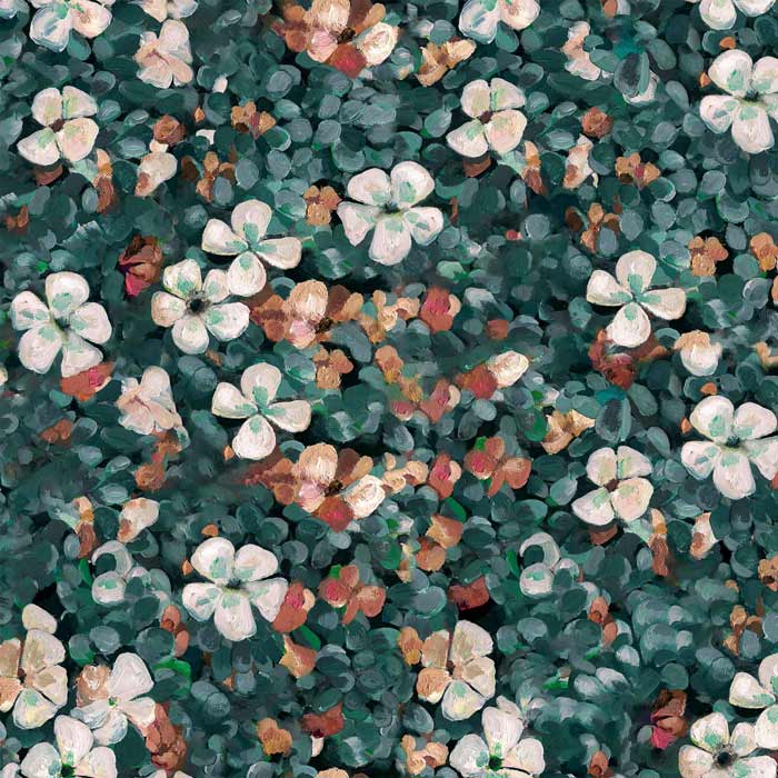 Coordonné behang Floral Tapestry Sea