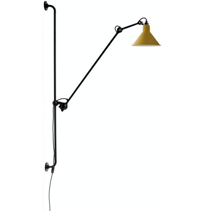 DCW Editions lampe gras N214 wandlamp geel