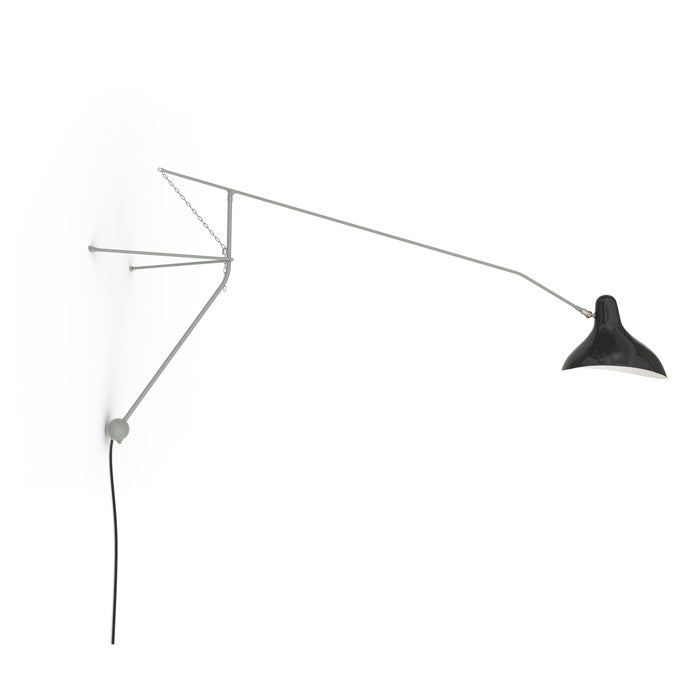 DCW Editions Mantis BS2 wandlamp zwart grijsgroen