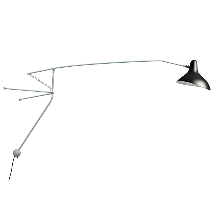 DCW Editions Mantis BS2 wandlamp zwart grijsgroen