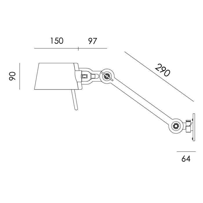 Tonone Bolt bed lamp side fit