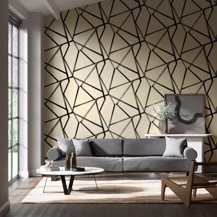 Harlequin behang Sumi Linen/Onyx 110886