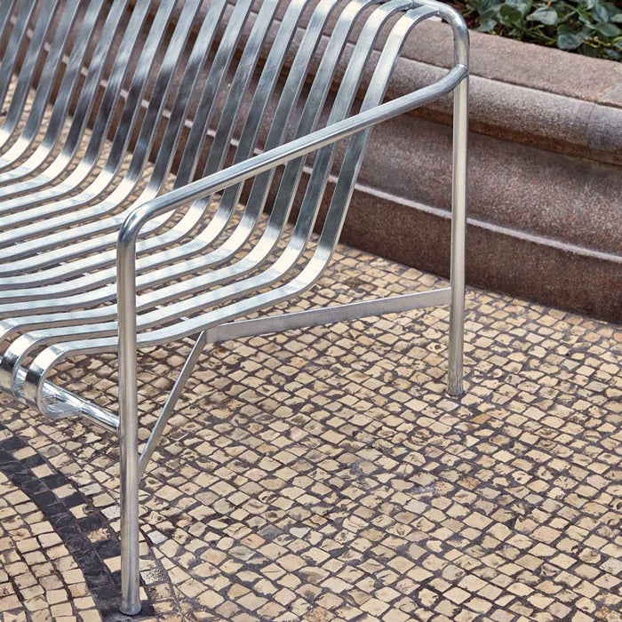 Hay Palissade lounge bench galvanized