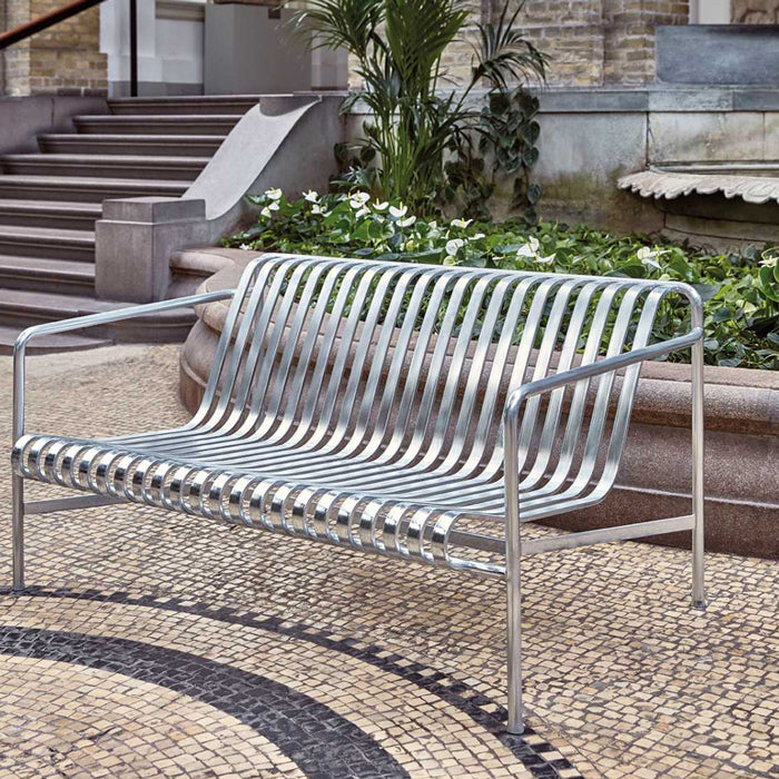 Hay Palissade lounge bench galvanized