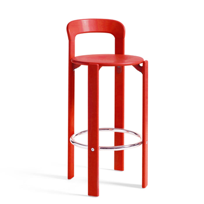 Hay Rey barstool scarlet red