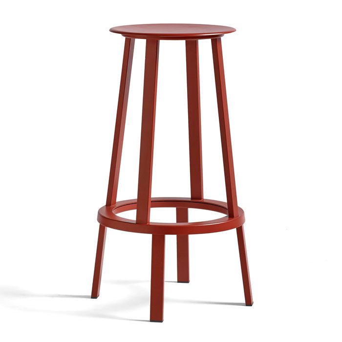 Hay Revolver Bar Stool high red