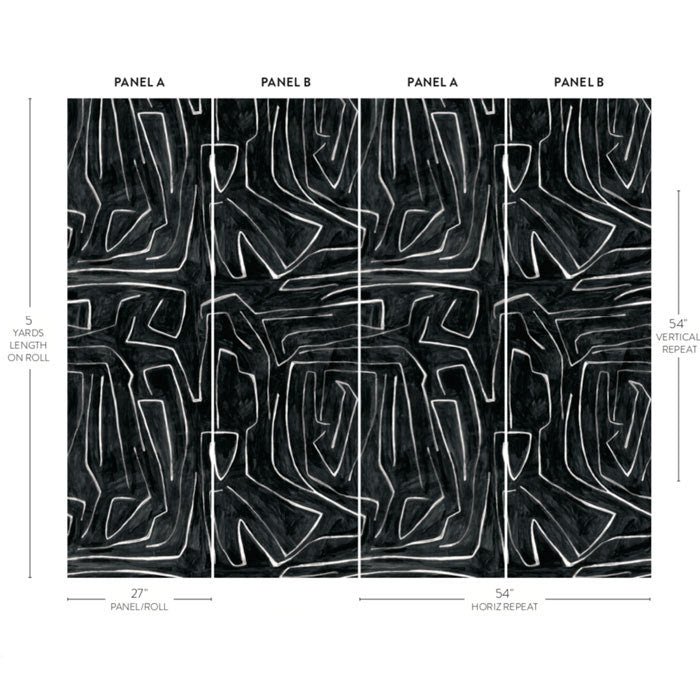 Kelly Wearstler Graffito graphite GWP 3501.118