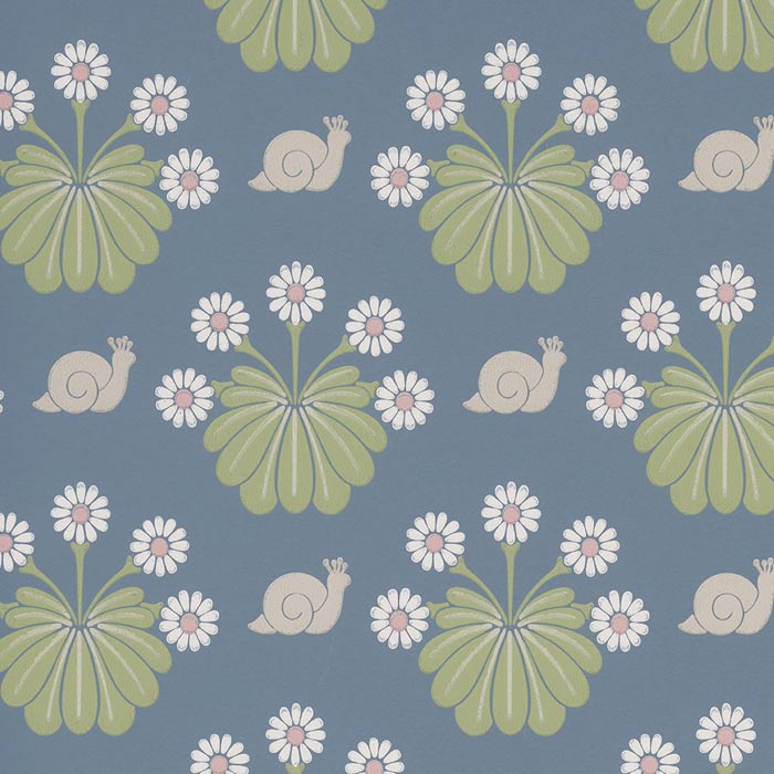 Little Greene behang Burges Snail Juniper
