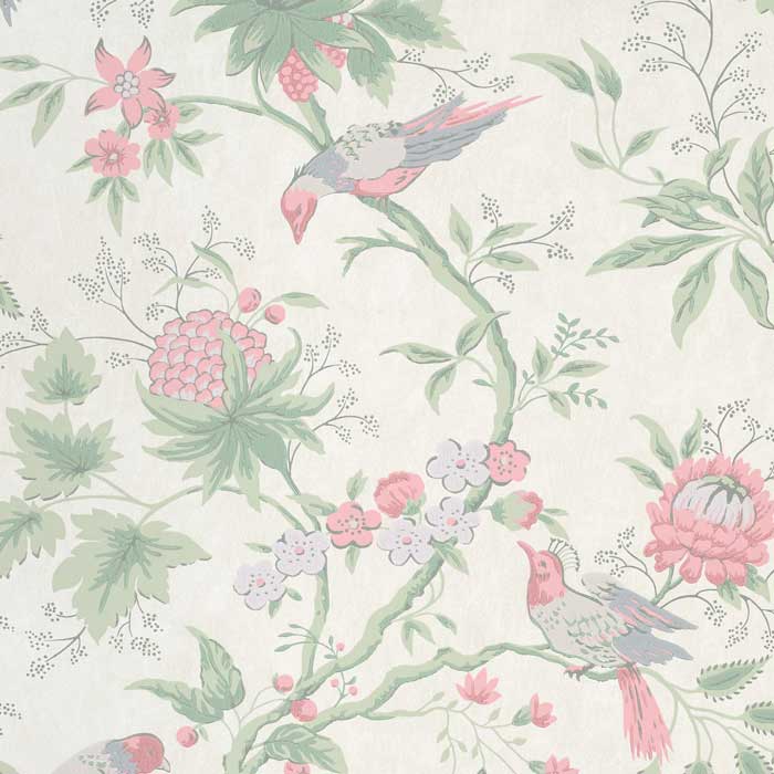 Little Greene Behang Brooke House Linen