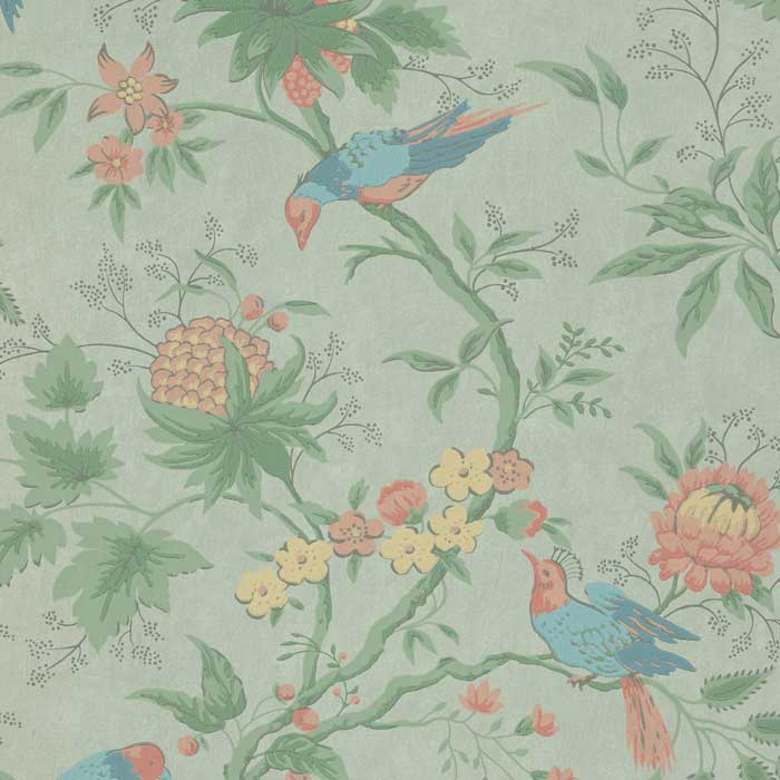 Little Greene Behang Brooke House Silk