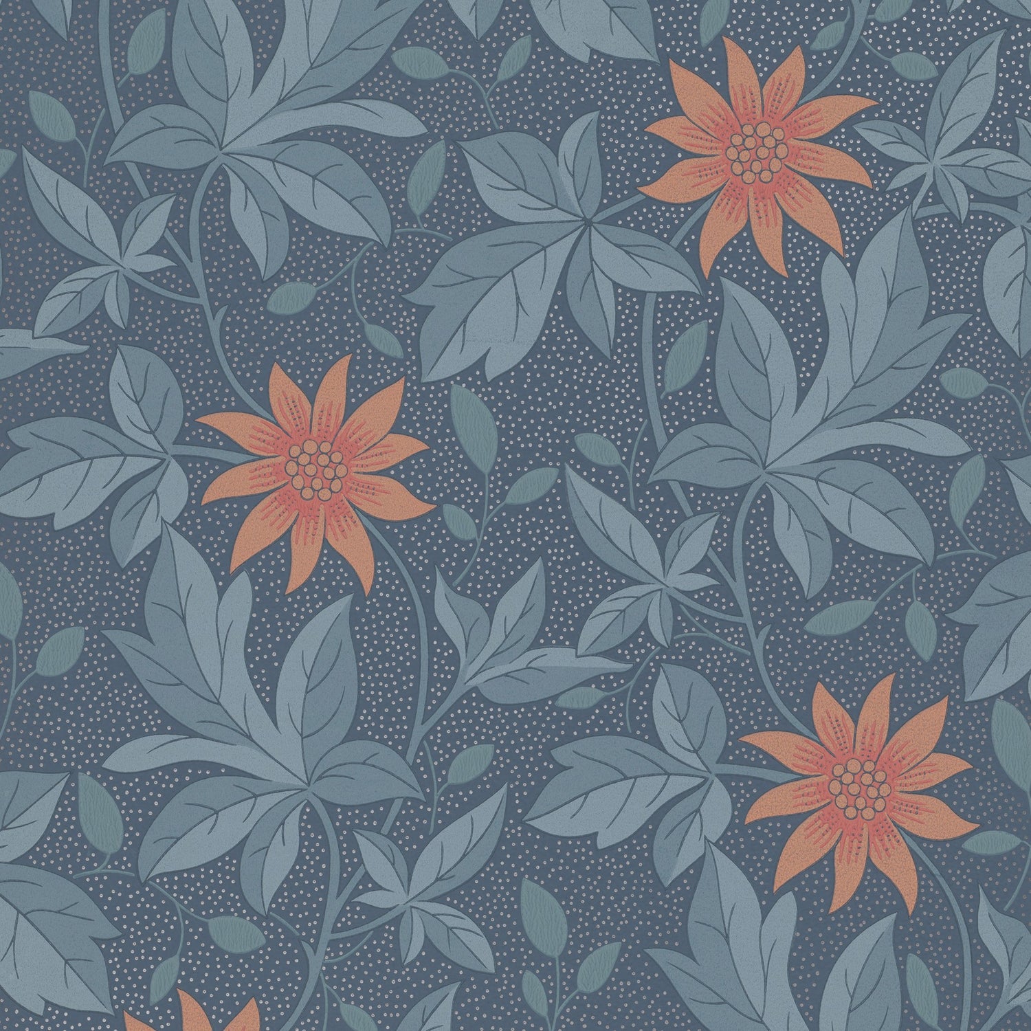 Little Greene Behang Monroe Night Flower