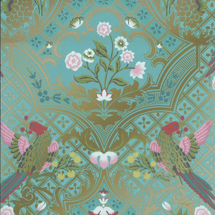 Little Greene behang Brodsworth Empress Green