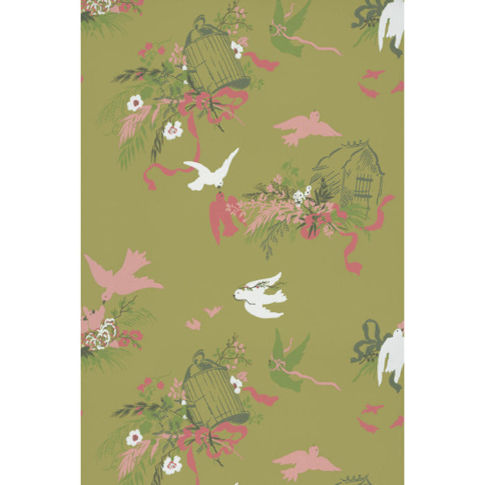 Little Greene behang Voliéres Garden