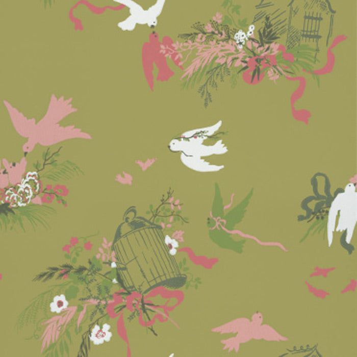 Little Greene behang Voliéres Garden