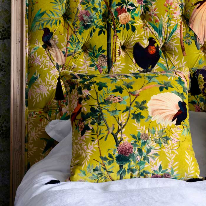 Mind the Gap Royal Garden velvet kussen