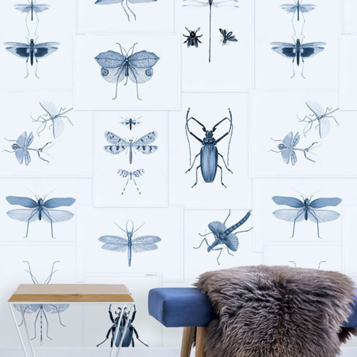 Mind the Gap behang Entomology Blue WP20235
