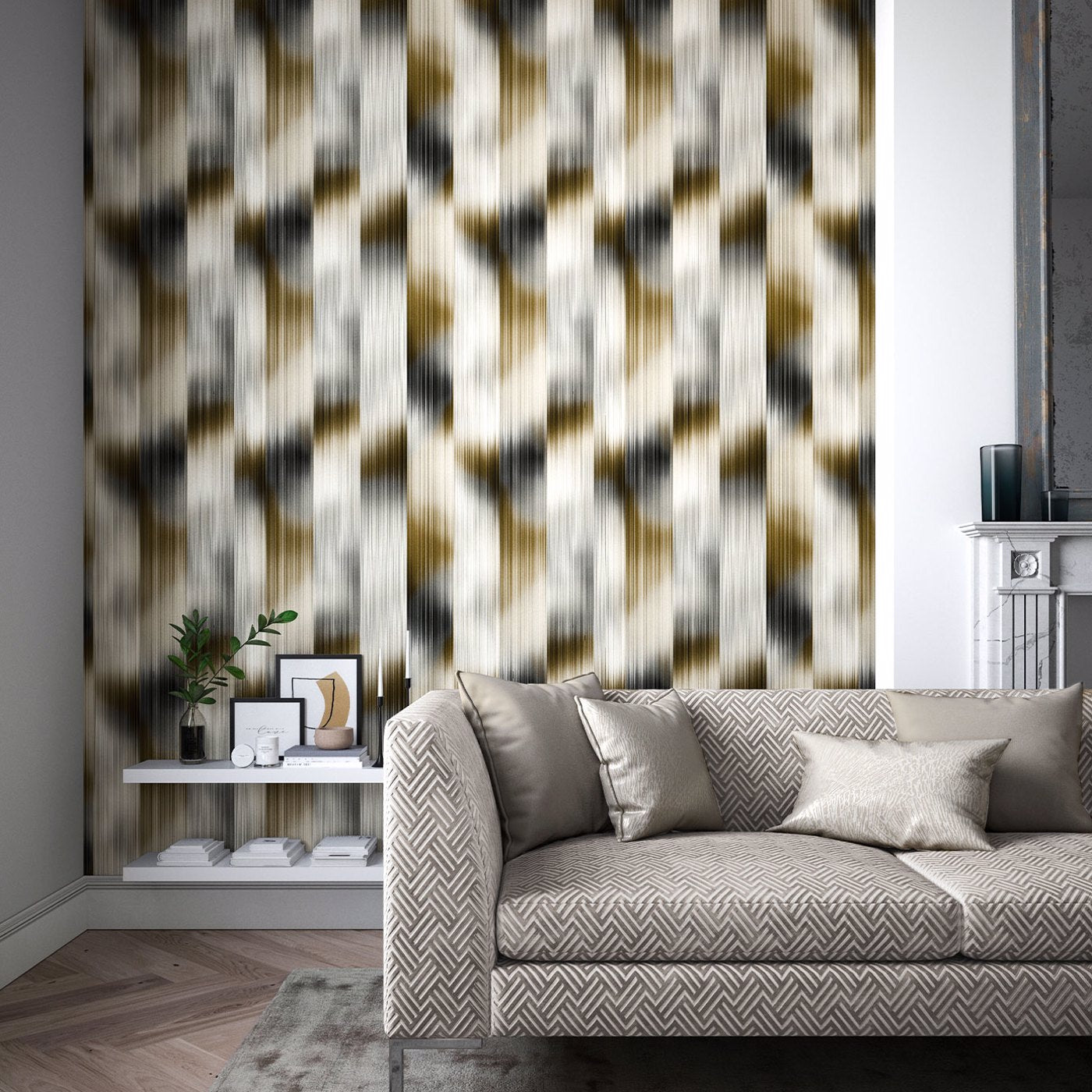 Harlequin behang Oscillation Tobacco/Slate 112754
