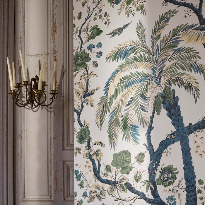 Pierre Frey behang Voile de genes Emeraude BP350001