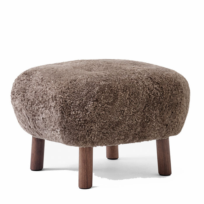 &amp;tradition Little Petra Pouf ATD1 sheepskin Sahara oak