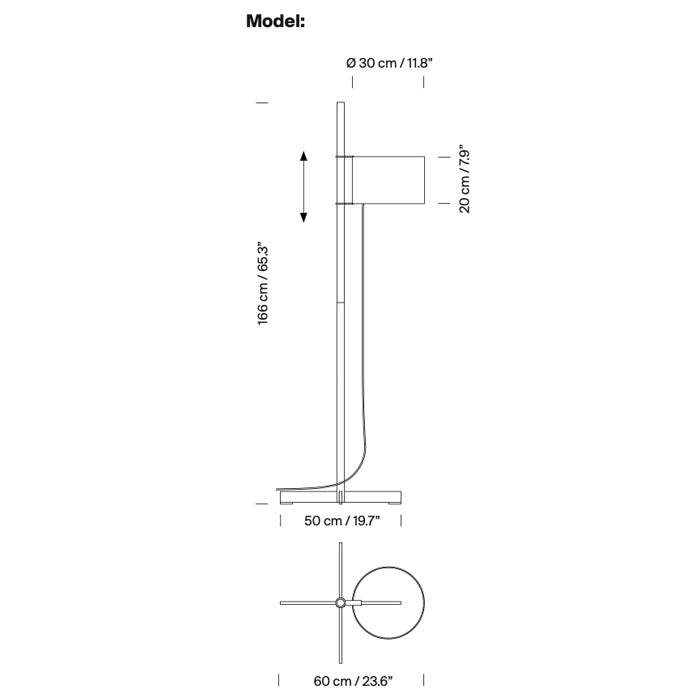 Santa & Cole TMM vloerlamp