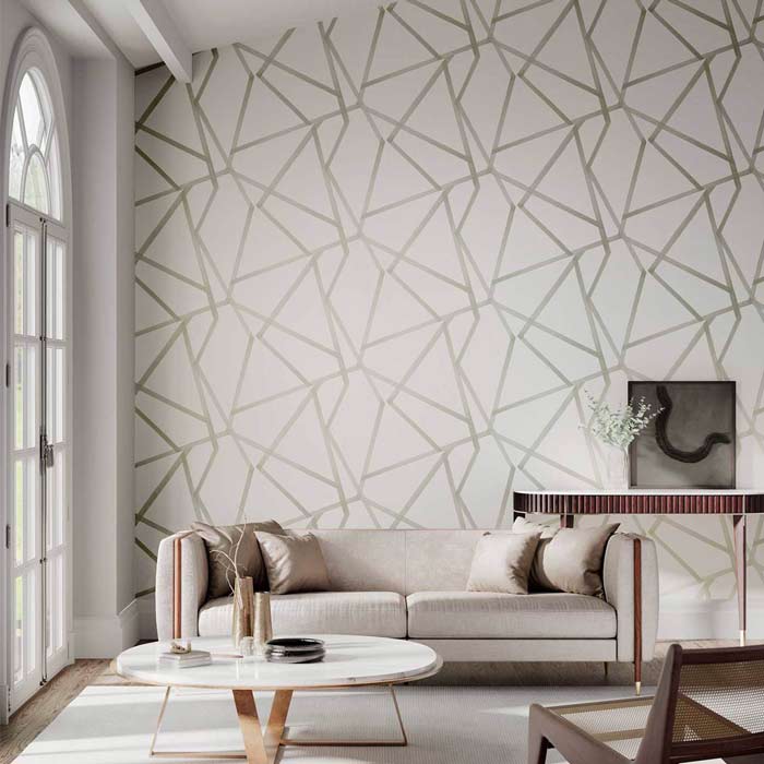 Harlequin behang Sumi Oyster/Gilver 112601