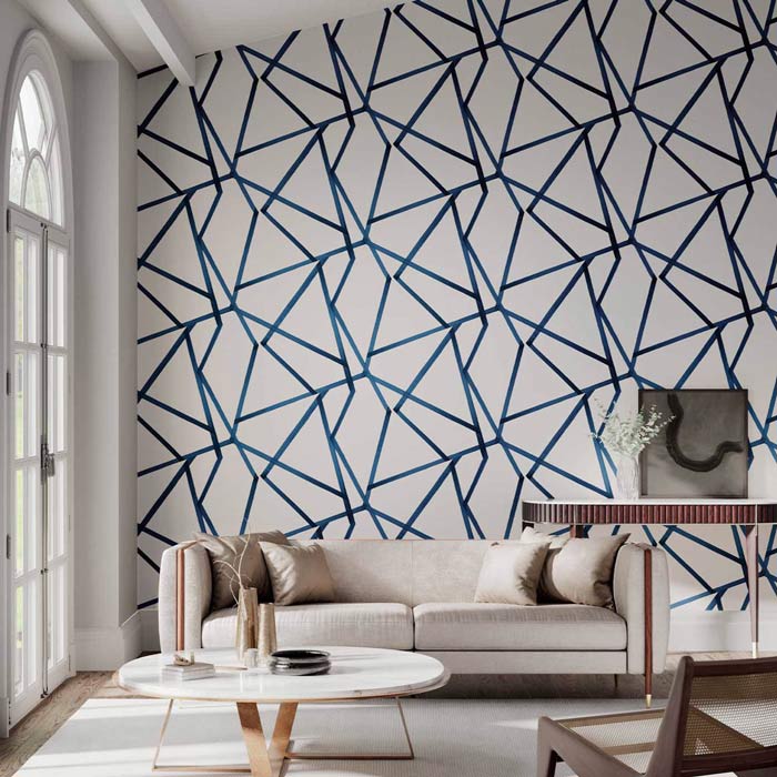 Harlequin behang Sumi Linen/Indigo 110887