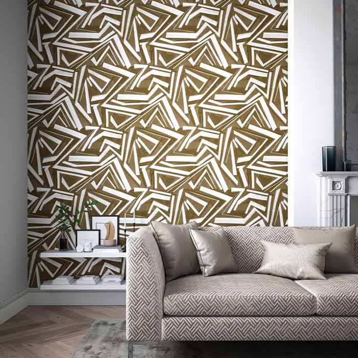 Harlequin behang Transverse Bronze 112740