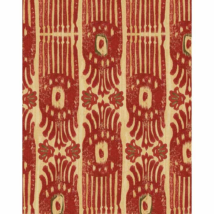 Mind the Gap behang Tribal Ikat Lava Red WP30114