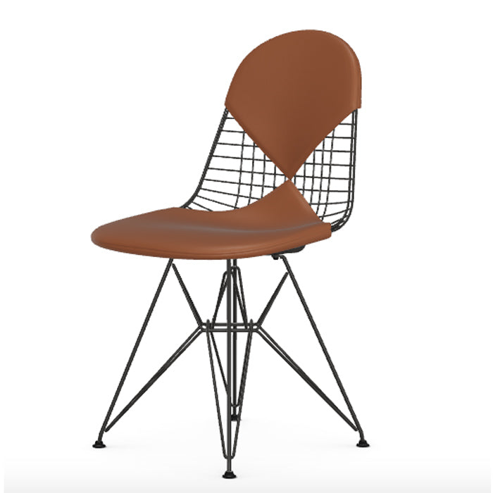 Vitra DKR wire chair leer cognac