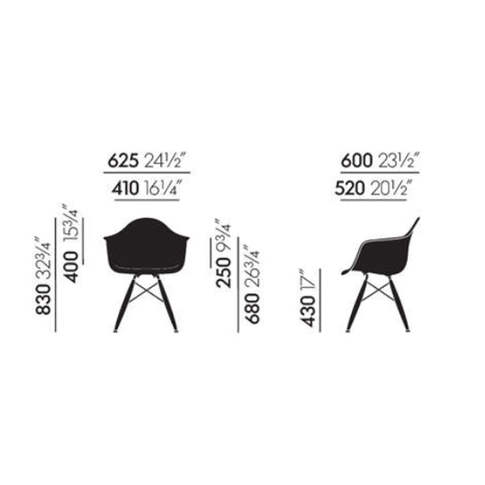 Vitra Eames DAR stoel