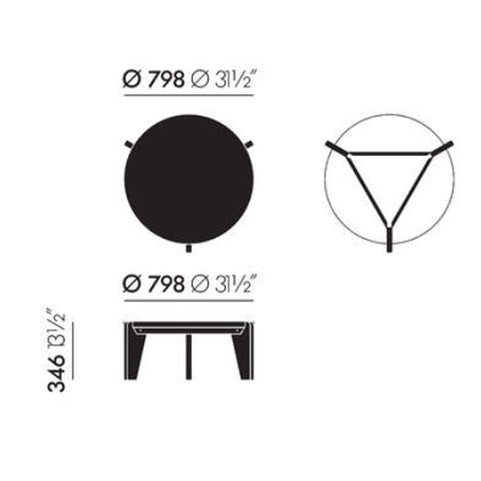 Vitra Guéridon Bas Salontafel