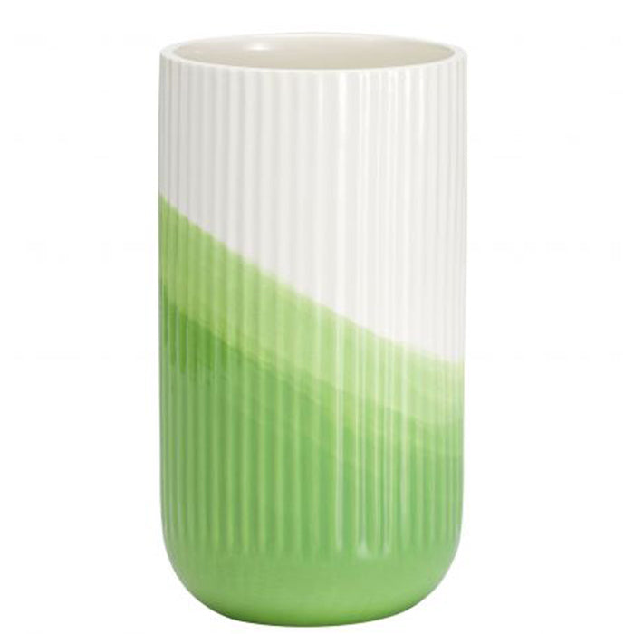 Vitra Herringbone Vessels ribbel vaas groen