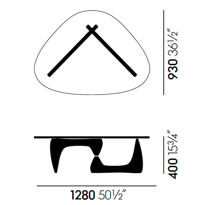 Vitra Noguchi Coffee Table salontafel