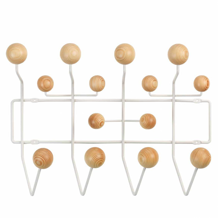 Vitra Hang it all kapstok wit dennenhout