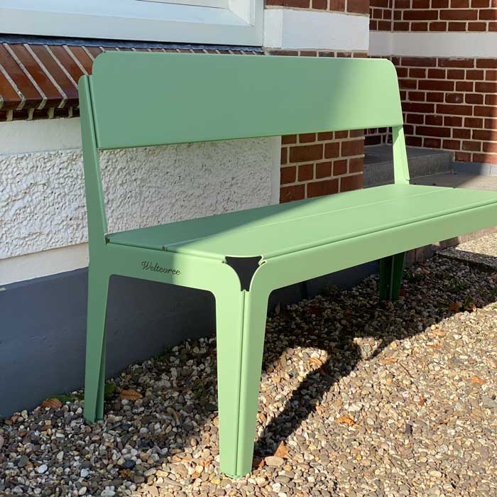 Weltevree Bended Bench tuinbank met rugleuning