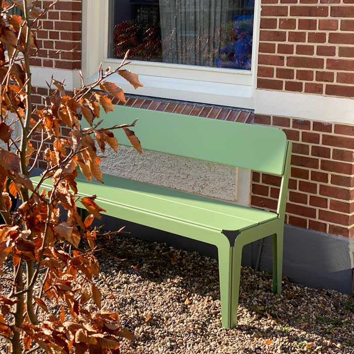 Weltevree Bended Bench tuinbank met rugleuning