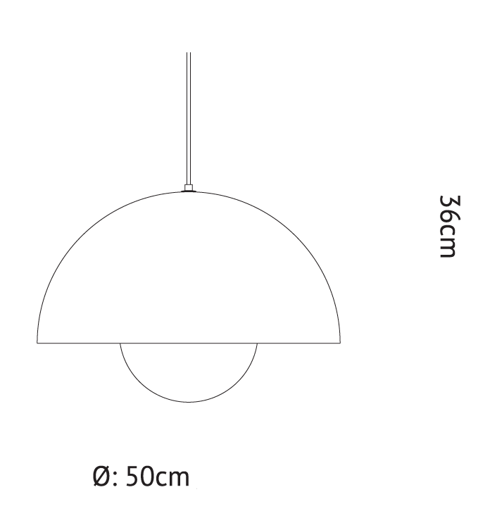 &tradition Flowerpot VP2 plafondlamp